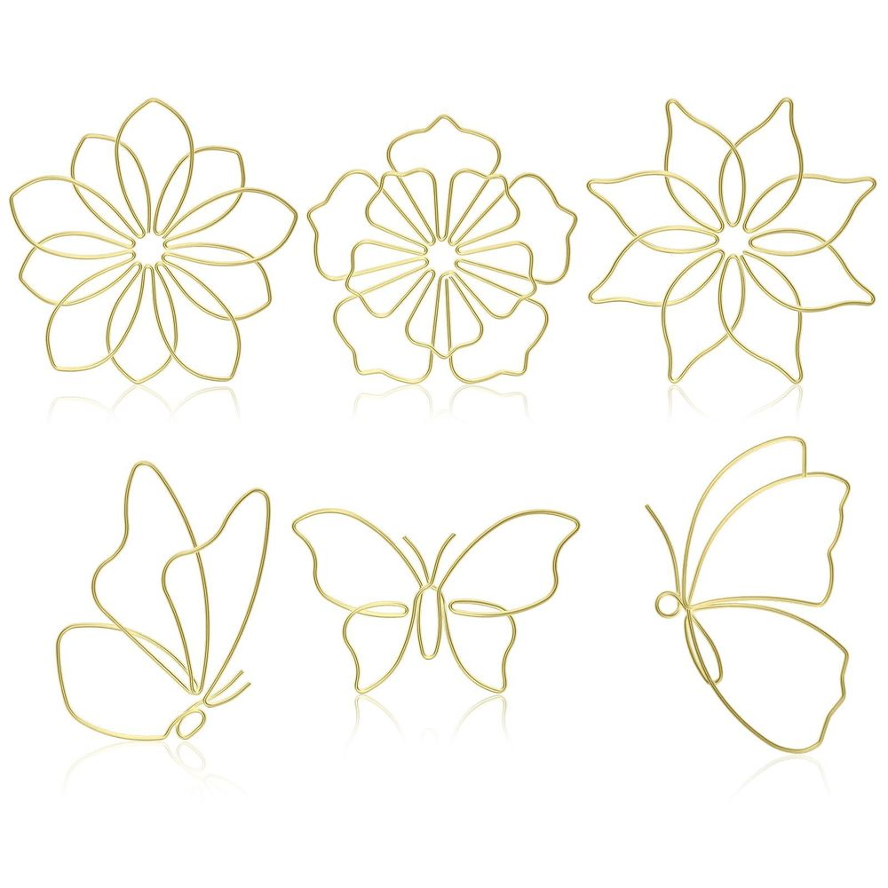 6 Pieces Metal Butterfly Wall Decor Metal Wall Art Heart Hanging Decorations🐞
